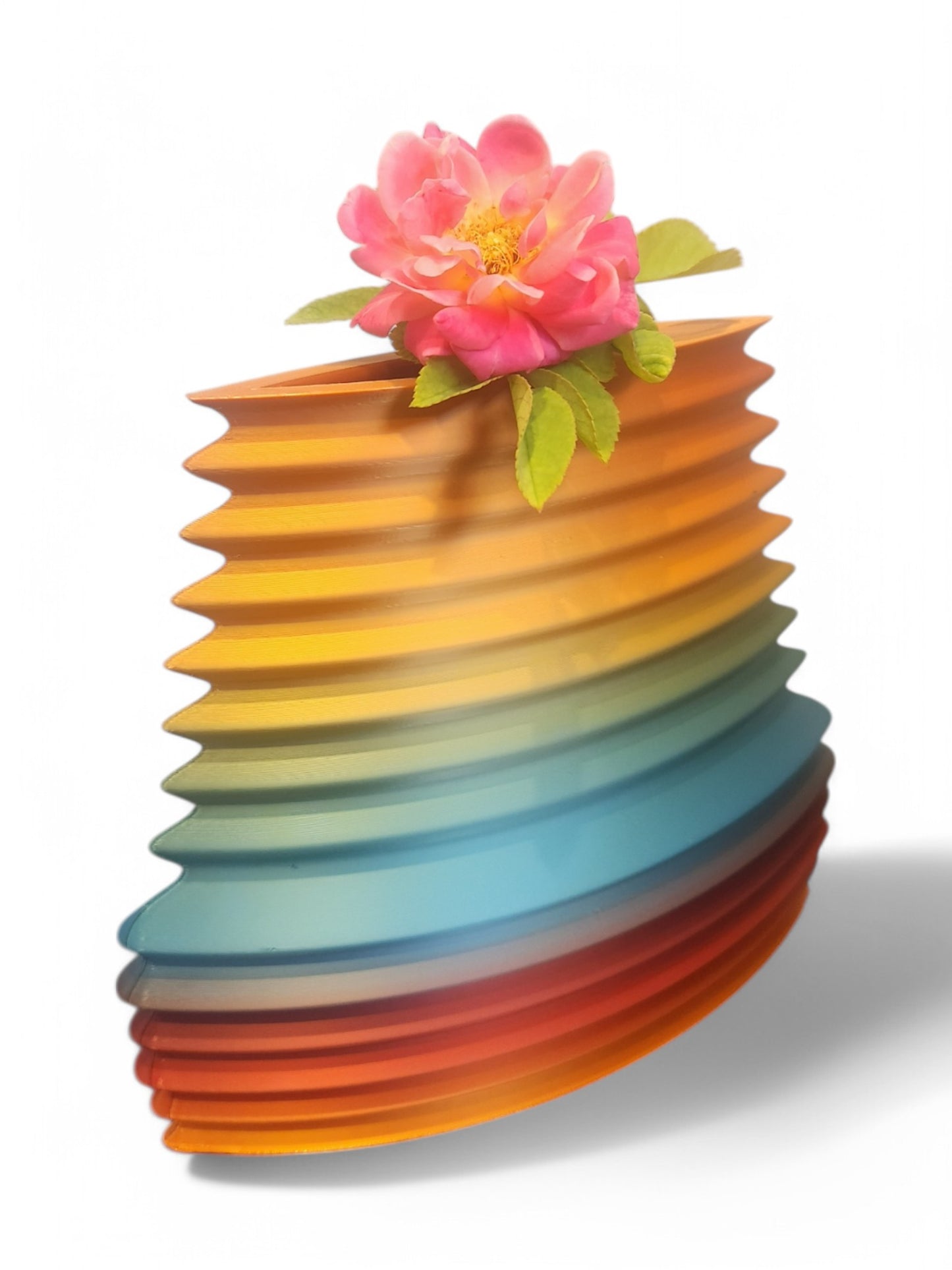 Ribbed Vase