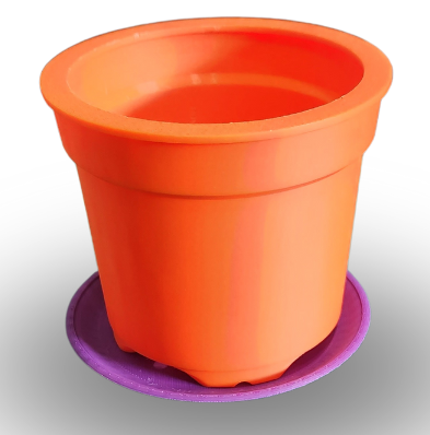 Small Plant Pot with Saucer