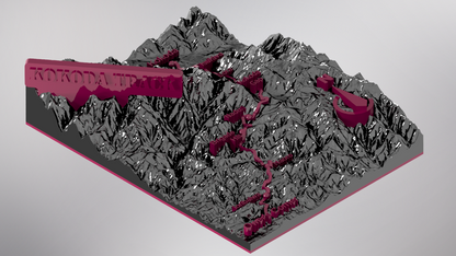 Kokoda Track Terrain Map