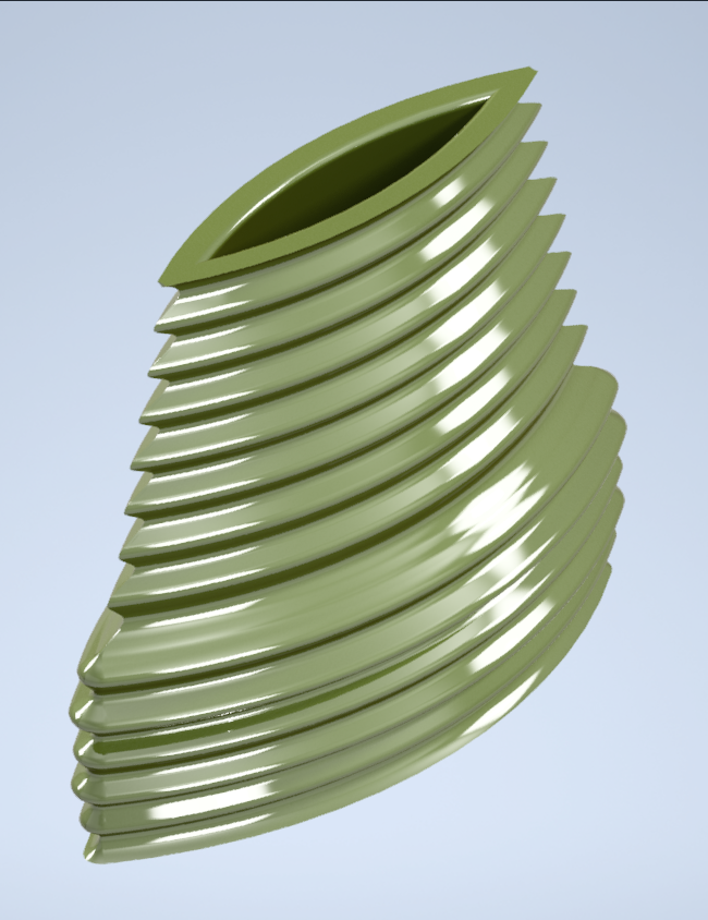 Ribbed Vase