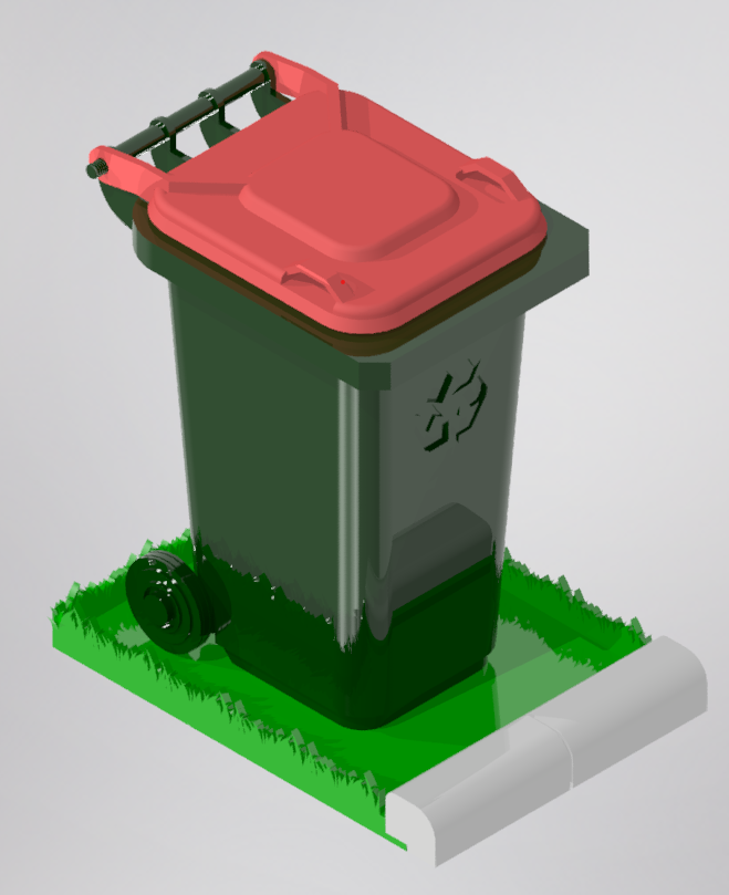 Wheelie Bin Plant Pot